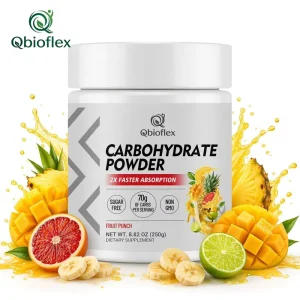 Qbioflex Carbohydrate Powder for Energy and Immune Support Natural Energy Supplement for Men