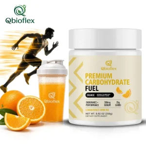 Qbioflex OEM ODM Carbohydrate Powder with Sodium and Carbs Immune Support Supplement Orange Flavor