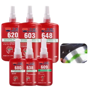 Retaining Compound 638 Equivalent Anaerobic Adhesive High Strength Oil Tolerant Bearing Glue 50ml 24h Cure 0.381mm