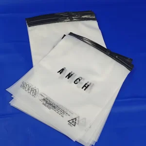 Reusable Frosted Ziplock Bags With Slider for Clothing Custom Logo Zipper Bag Shipping T Shirt Garment Underwear Packaging