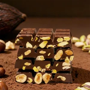 Sugar Free Chocolate Dairy Milk Nut Chocolate Bar with Freeze Dried Corn Whole Hazelnut Almond Cashew Pistachio