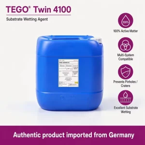 TEGO Twin 4100 100% Active Siloxane Gemini Surfactant Substrate Wetting And Anti Crater Agent For Water Solvent UV Coatings