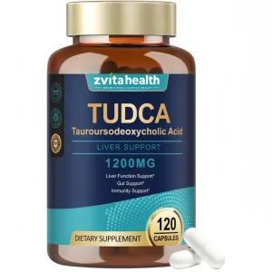 TUDCA Bile Salts 1200mg TUDCA,120 Vegan Capsules Liver Gallbladder Cleanse Repair Supplement