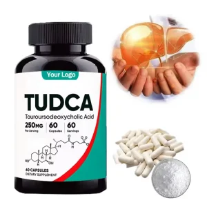 TUDCA Tauroursodeoxycholic Acid Capsules 500 mg with Dietary Fiber for Liver Support