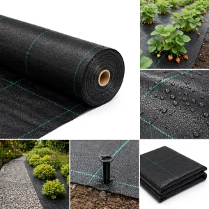 Thick PP Woven Weed Control Mat Durable Ground Cover for Orchard Farm Planting