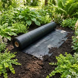Weather Resistant Ground Cover Fabric PP UV Stabilized Biodegradable for Farm Landscaping Green 1m 2m 3m Width
