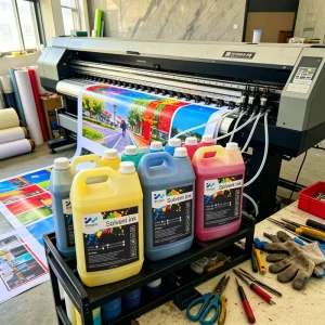 Weather-Resistant Solvent Ink for 512i and 1024i Printheads, Outdoor Billboard, Mesh and Banner Printing