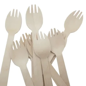 Wooden Knife Spoon Fork Cutlery Travel Set Wood Fork Disposable Wooden Spoon and Fork